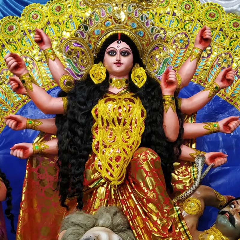 "শান্তি ভারতী পরিষদ সার্বজনীন দুর্গা পূজা * মনোস্কামনা রোড, বাঁশবাড়ি, মালদা, পশ্চিমবঙ্গ  "